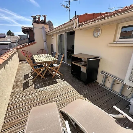 Rooftop Terrasse 1 Bedroom In Rue D'antibes, 5 Min From The Croisette 214 Appartamento
